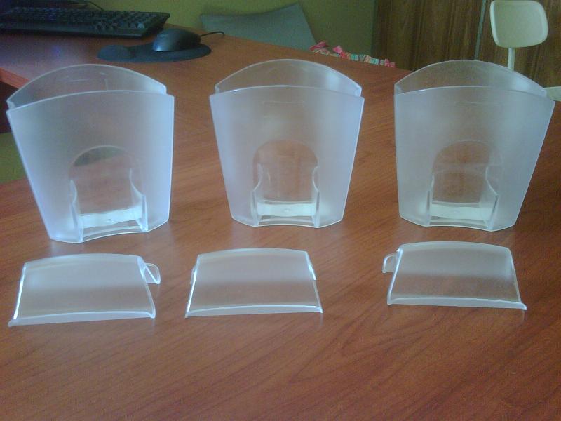 clear pens and business card holder - 3 sets - $25 - each set $10